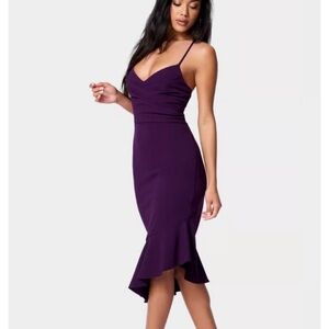 Bebe Elegant Purple Women's Dress
